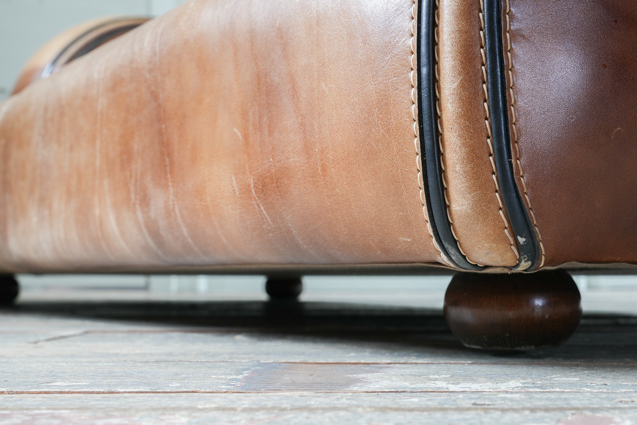 80s Italian Two Seater Leather Sofa Drew Pritchard Ltd