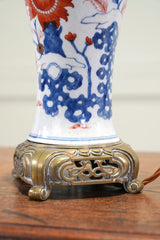 A 19th Century Imari Porcelain Table Lamp