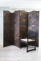 An 18th Century Leather Room Screen