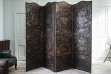 An 18th Century Leather Room Screen