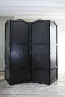 An 18th Century Leather Room Screen