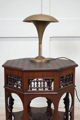 A Copper Modernist Table  Light