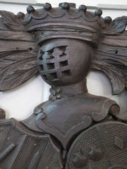 A 19th Century Carved Heraldic Coat of Arms