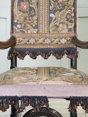 A Charles II Walnut Armchair