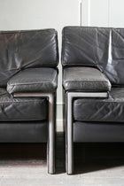 Two Large Leather Artifort Lounge Chairs