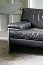 Two Large Leather Artifort Lounge Chairs