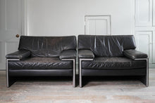 Two Large Leather Artifort Lounge Chairs