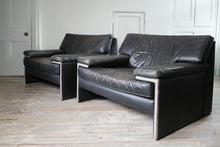 Two Large Leather Artifort Lounge Chairs