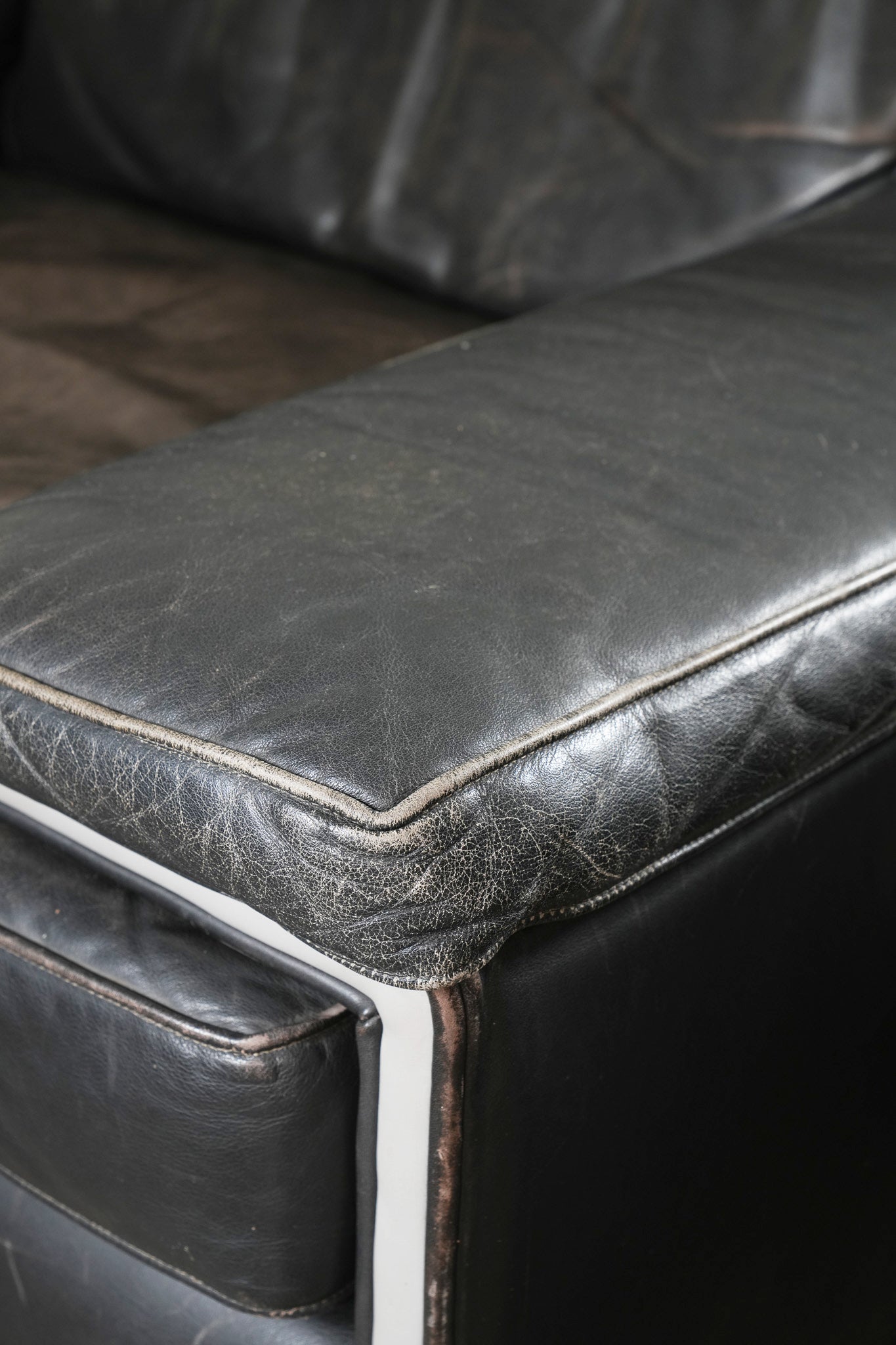 Two Large Leather Artifort Lounge Chairs