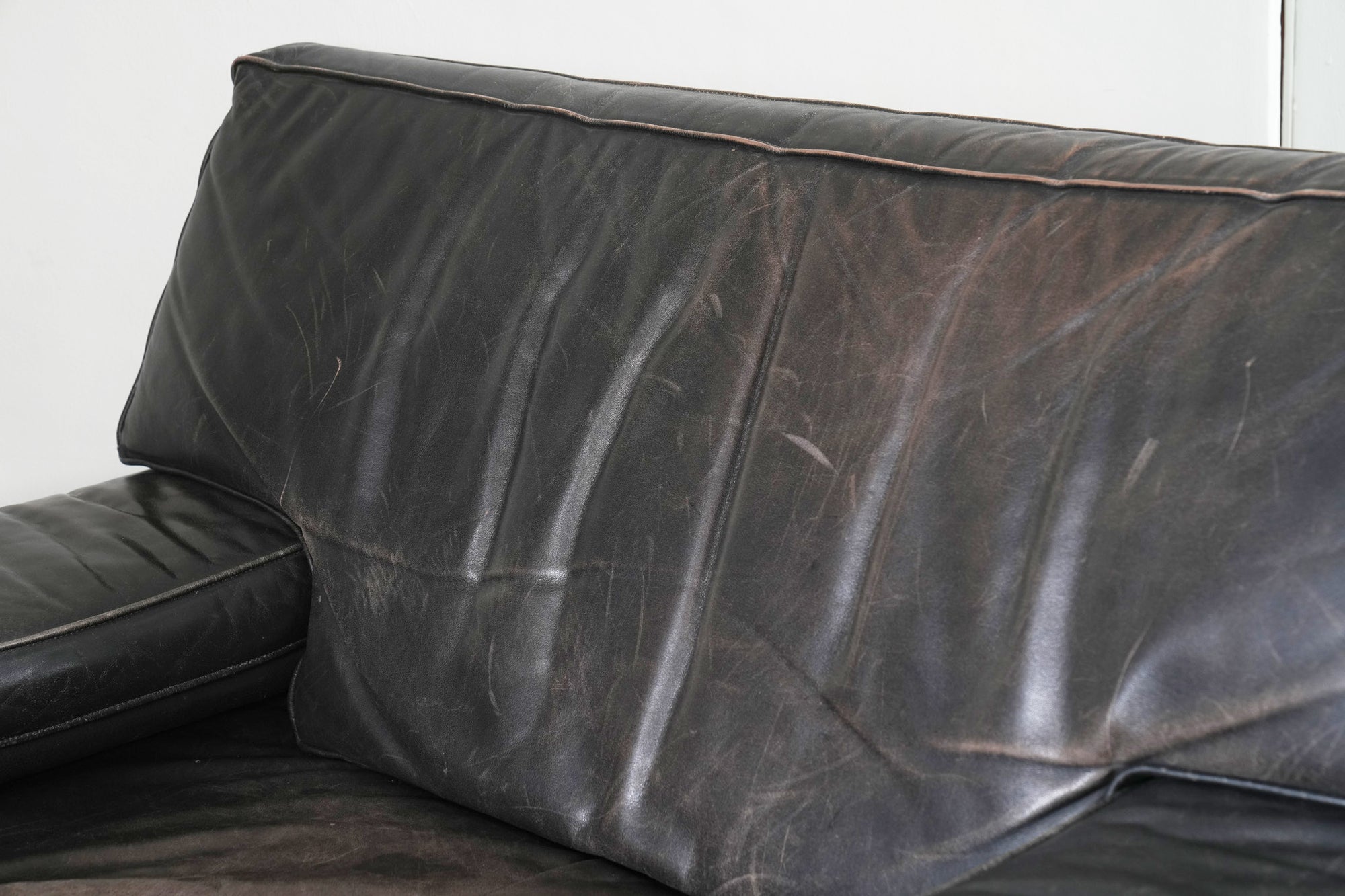 Two Large Leather Artifort Lounge Chairs