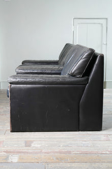 Two Large Leather Artifort Lounge Chairs