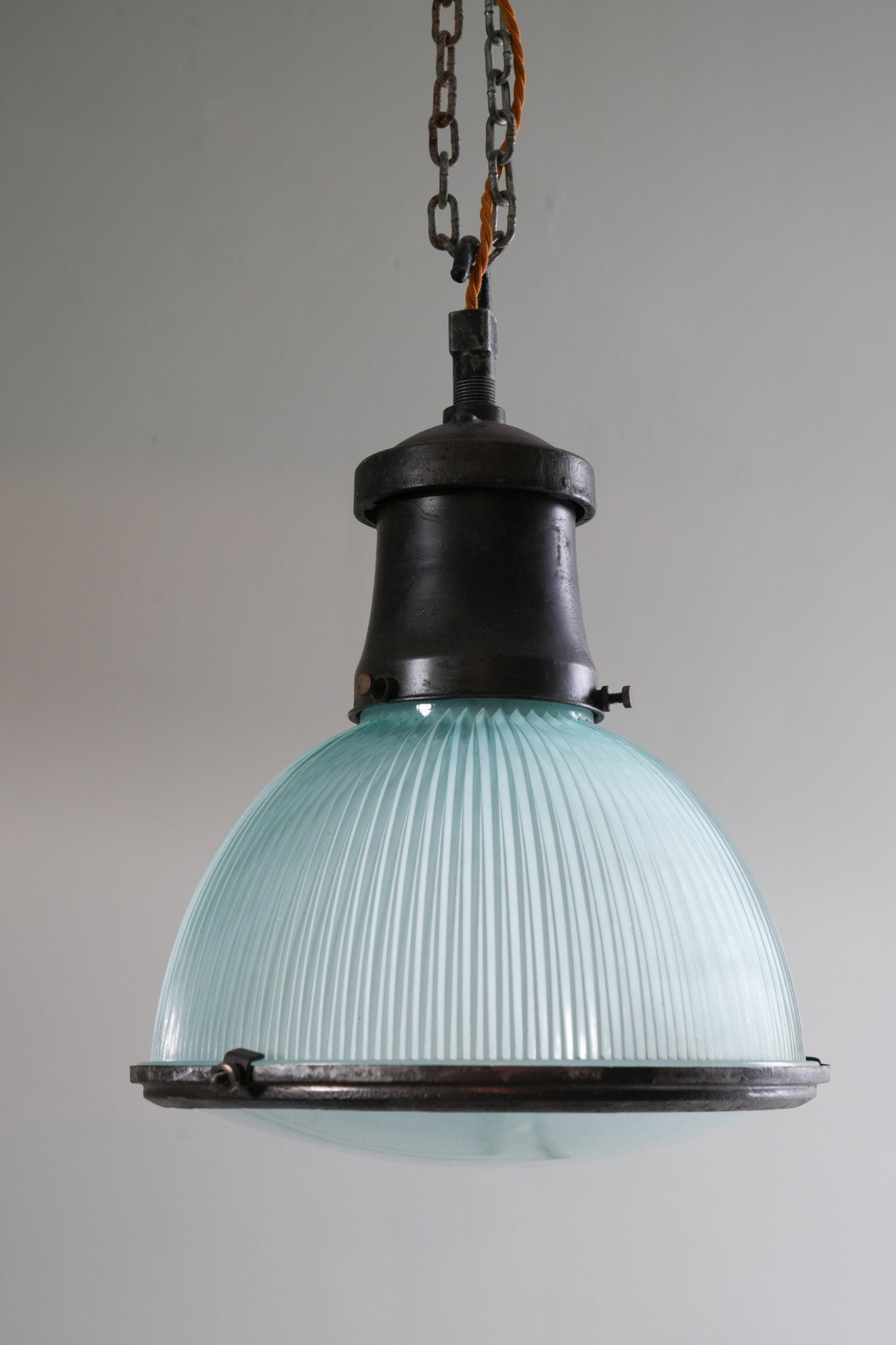 Industrial Holophane Pendant Light Drew Pritchard Ltd