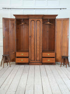 A 19th Century Baltic Pine Breakfront Wardrobe