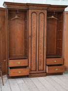 A 19th Century Baltic Pine Breakfront Wardrobe