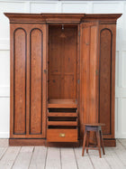 A 19th Century Baltic Pine Breakfront Wardrobe