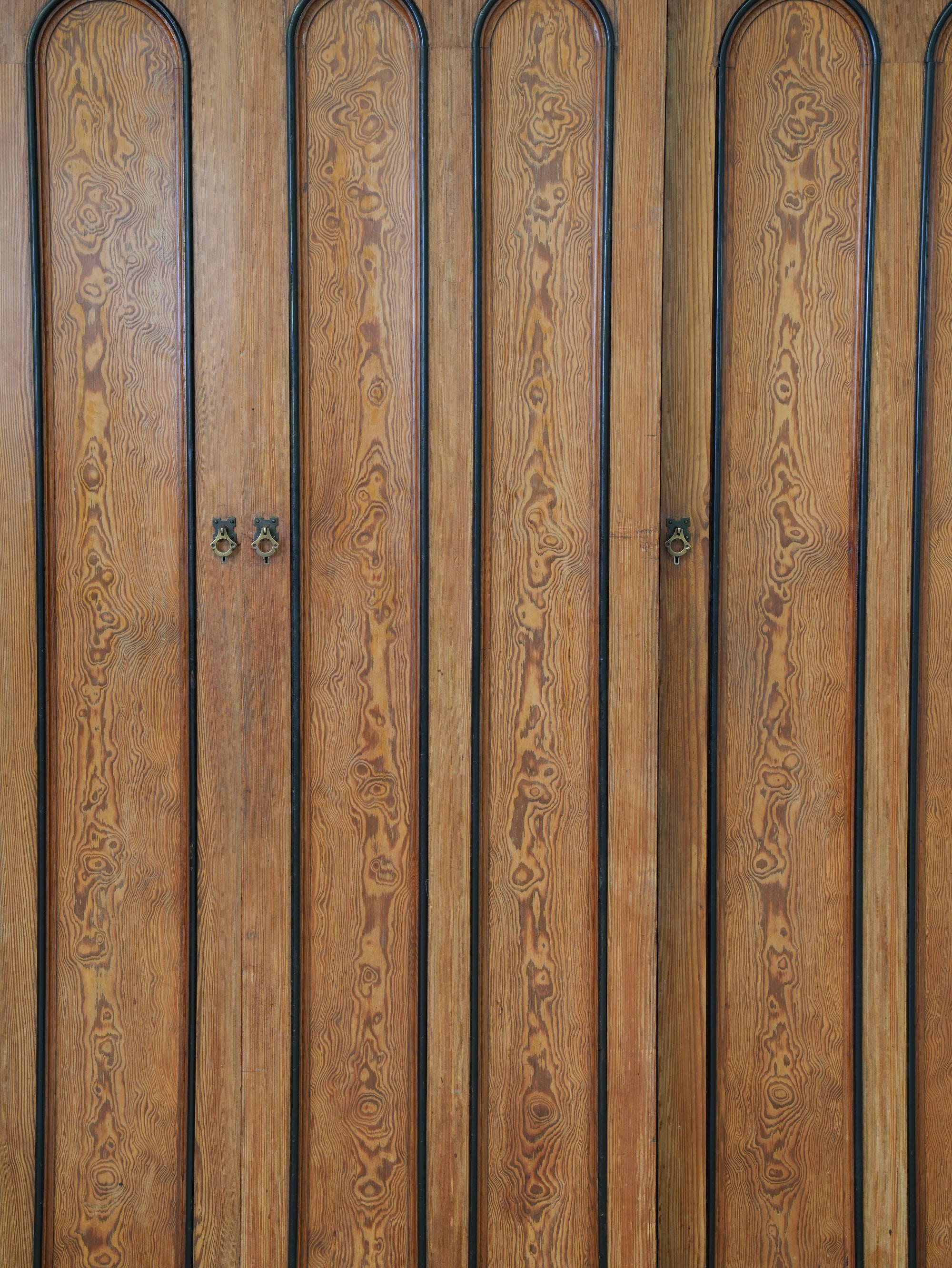 A 19th Century Baltic Pine Breakfront Wardrobe