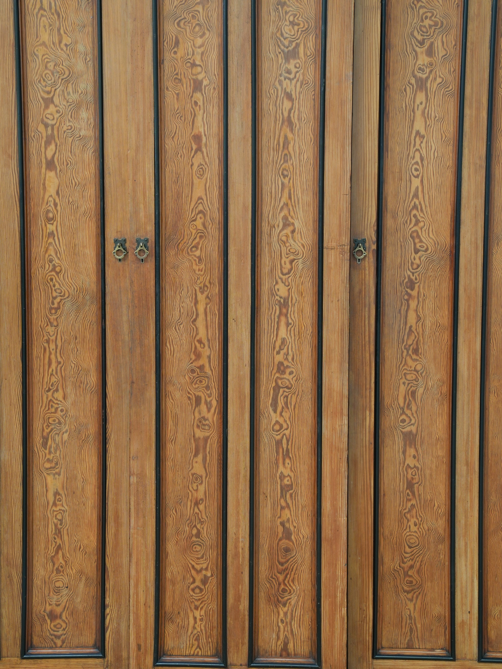 A 19th Century Baltic Pine Breakfront Wardrobe