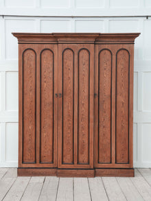 A 19th Century Baltic Pine Breakfront Wardrobe