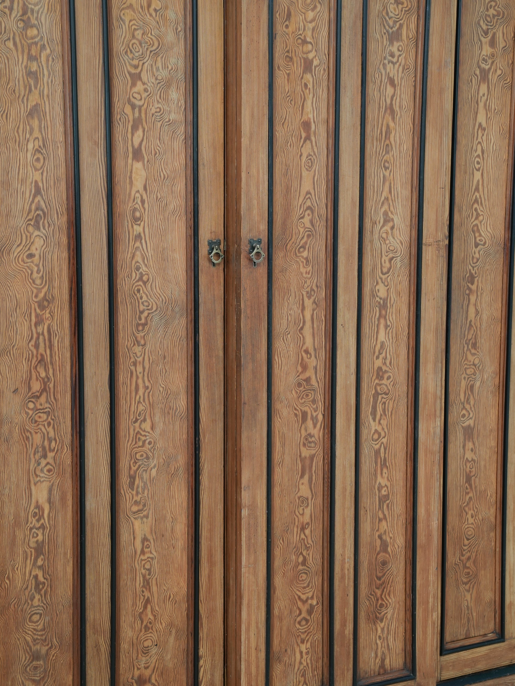 A 19th Century Baltic Pine Breakfront Wardrobe