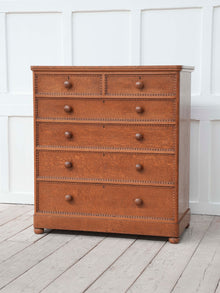 A 19th Century Burr Ash Chest of Drawers