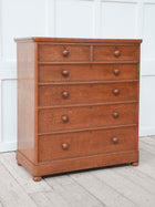 A 19th Century Burr Ash Chest of Drawers