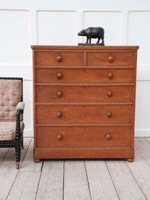 A 19th Century Burr Ash Chest of Drawers