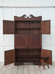 A George III Waterfall Library Bookcase