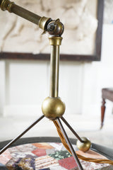 An Adjustable Brass Table Lamp