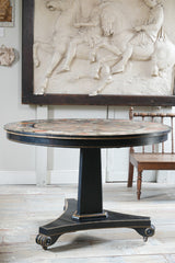 A George IV Faux Specimen Marble Painted Centre Table
