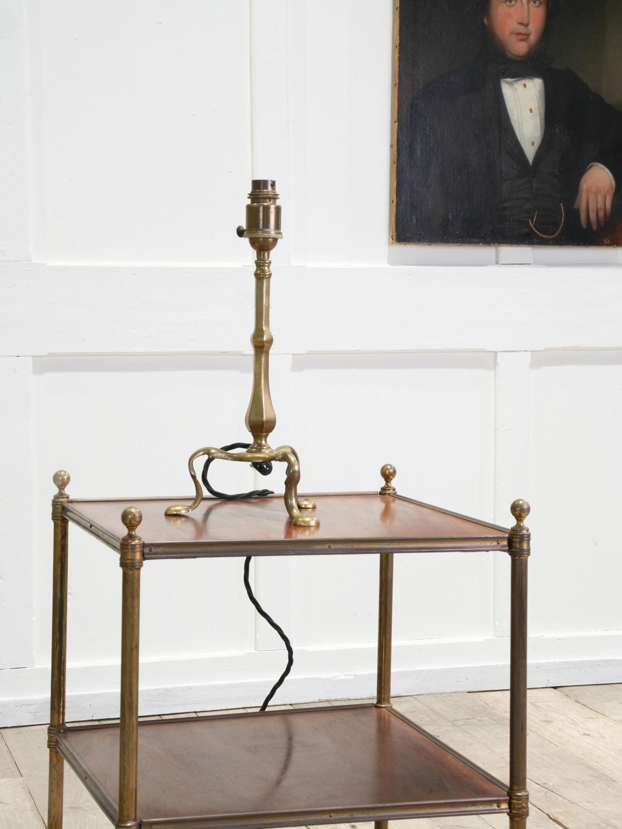 A Brass Pullman Table Light