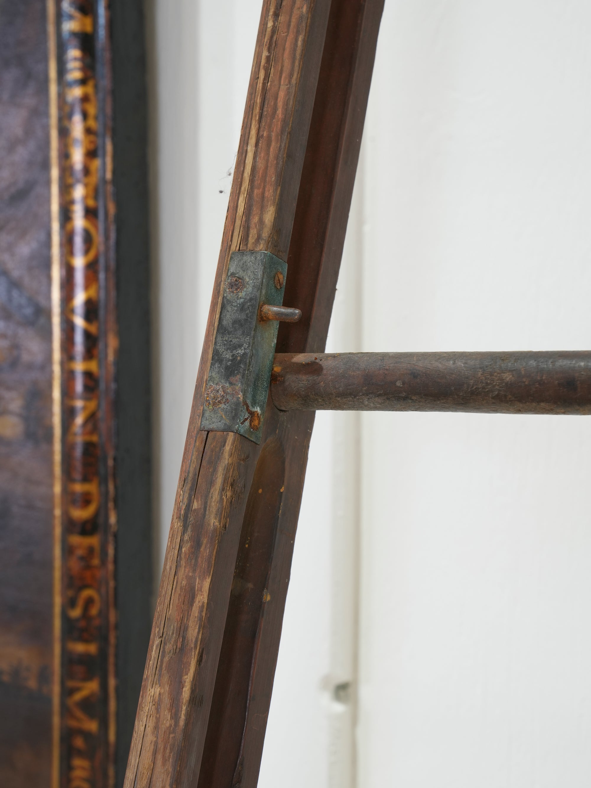 A 19th Century Folding Pole Ladder