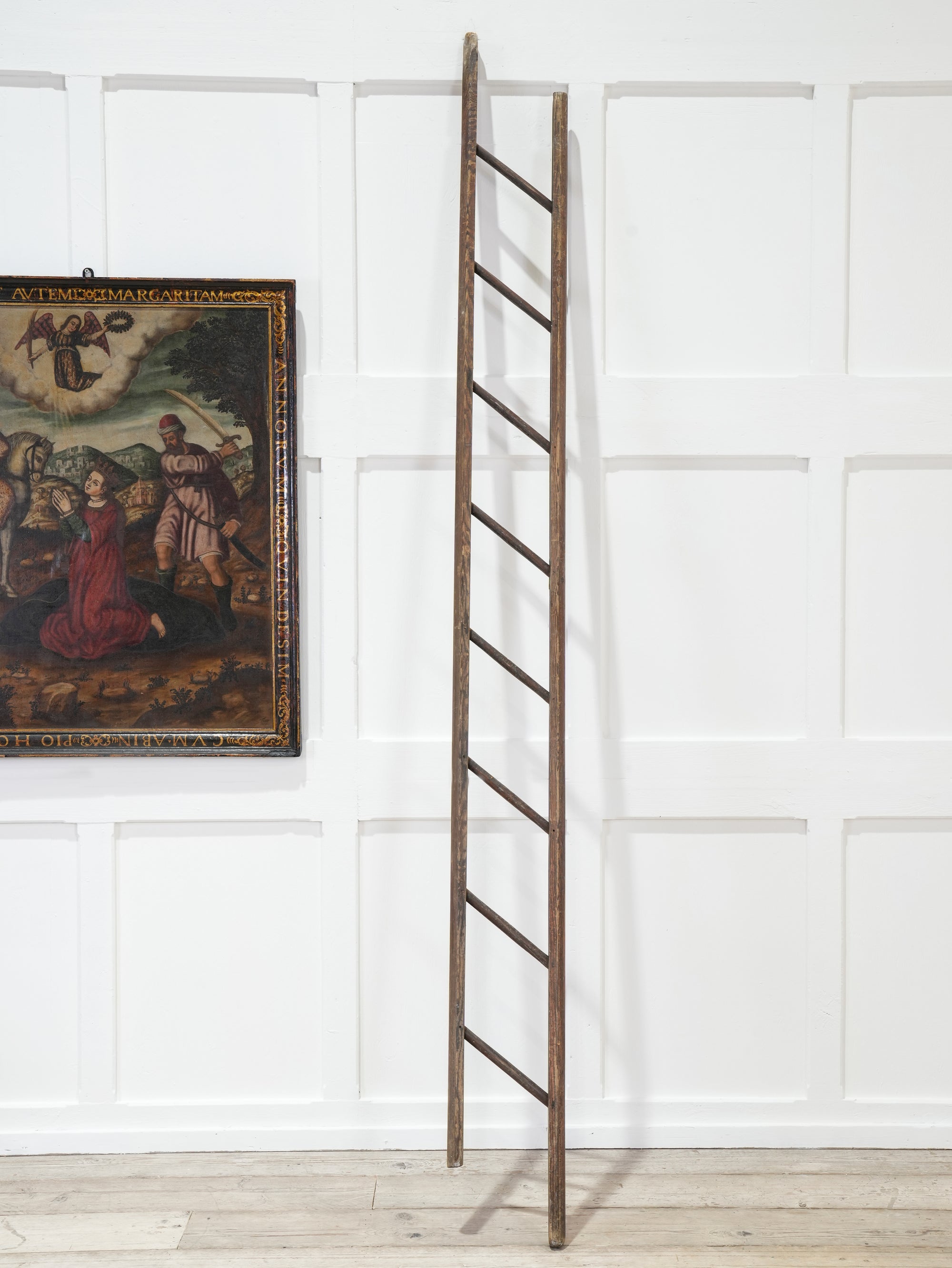 A 19th Century Folding Pole Ladder