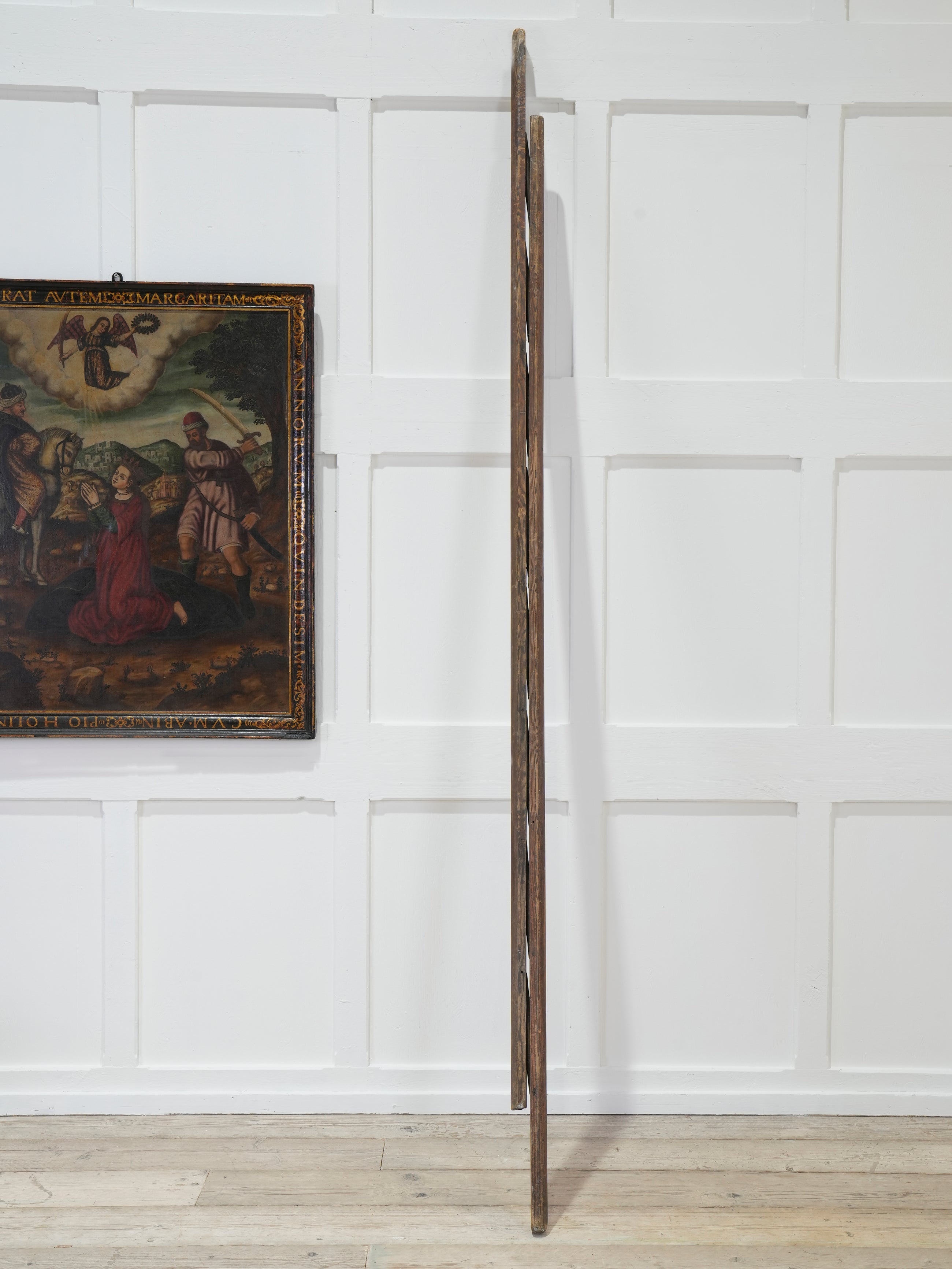 A 19th Century Folding Pole Ladder
