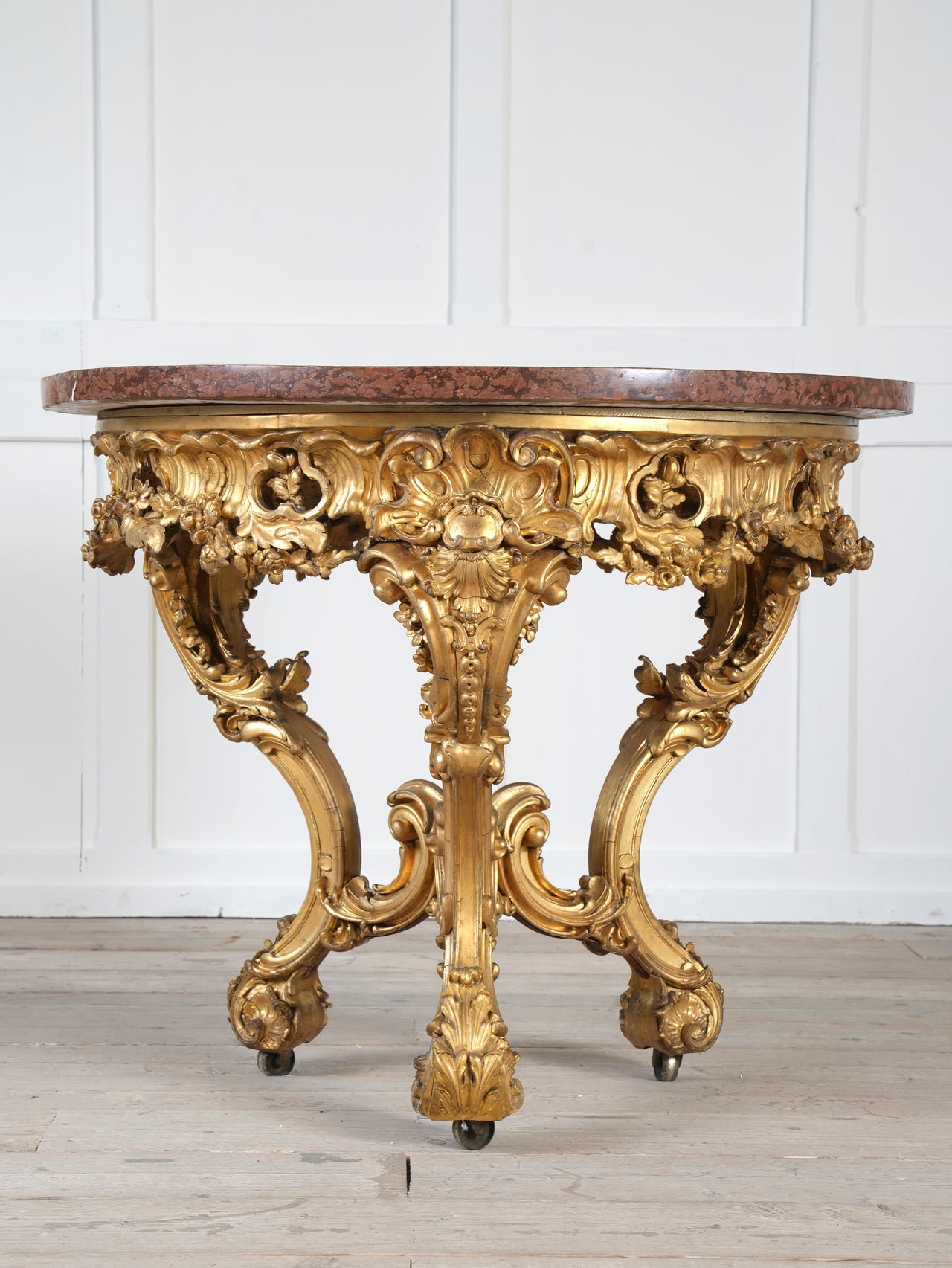 A Mid 19th Century Gilt Gesso Centre Table
