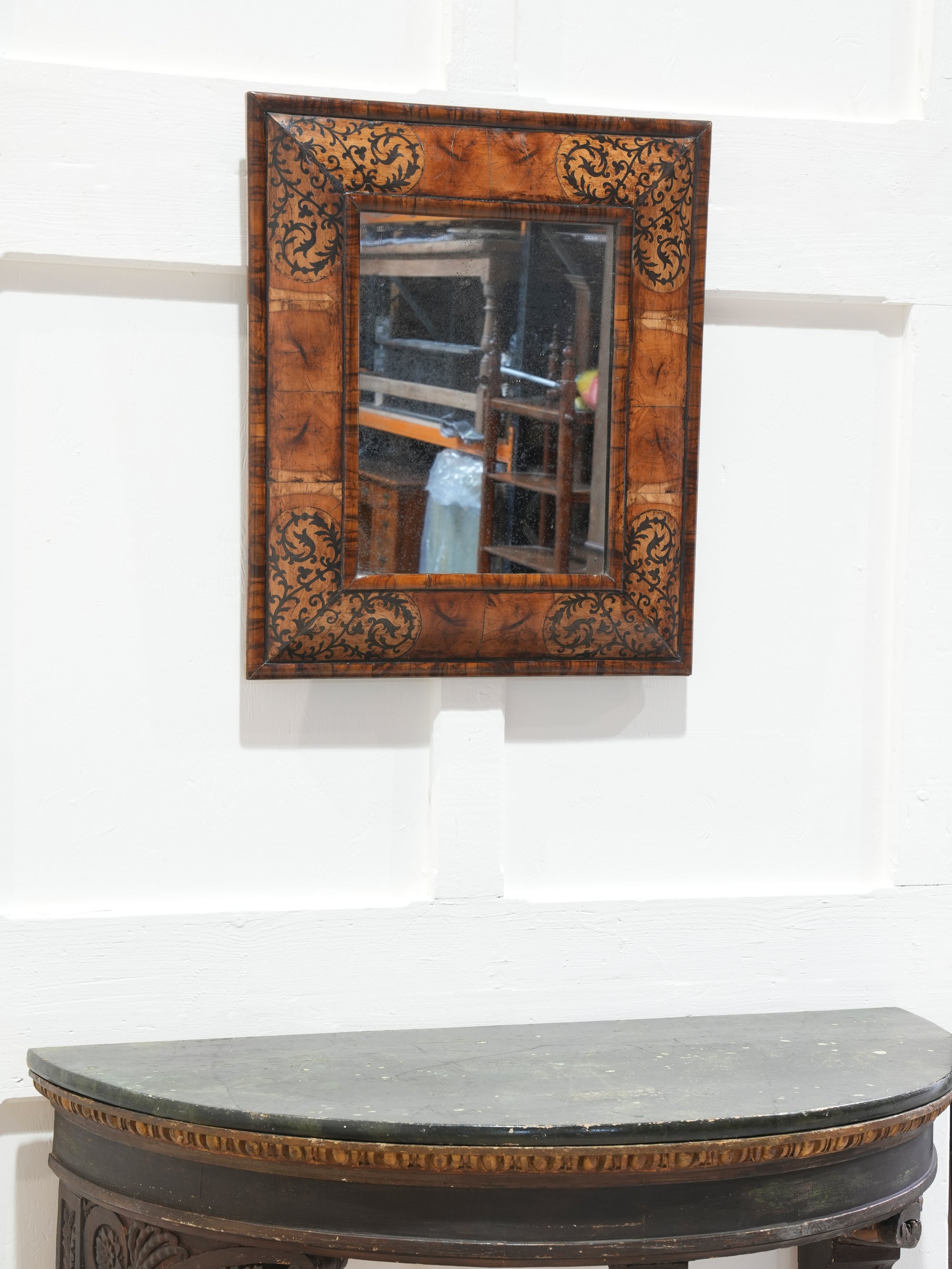 A William & Mary Cushion Mirror