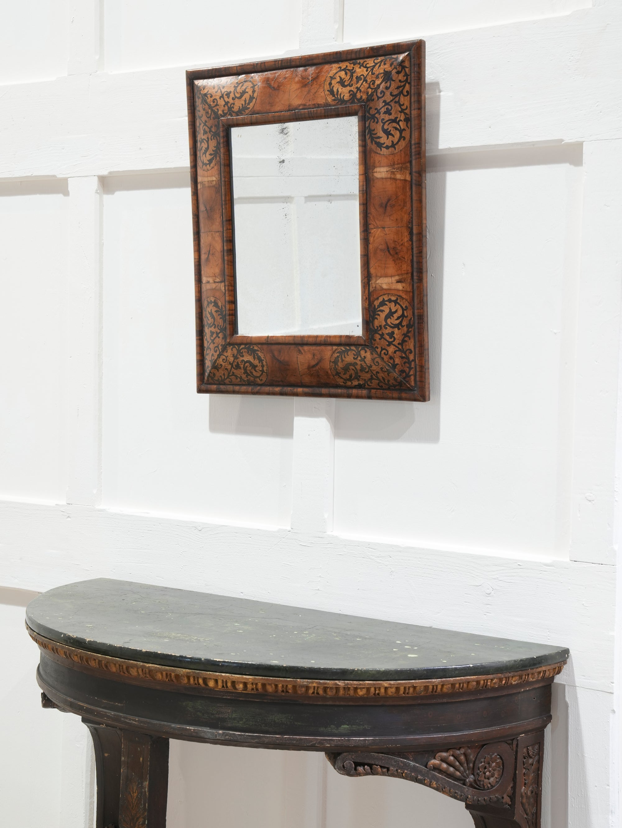 A William & Mary Cushion Mirror
