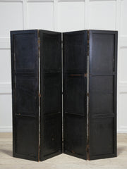 A 19th Century Leather Chinoiserie Room Screen