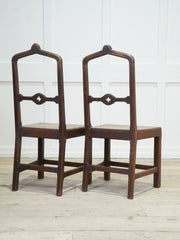 A Pair of 19th Century Gothic Hall Chairs