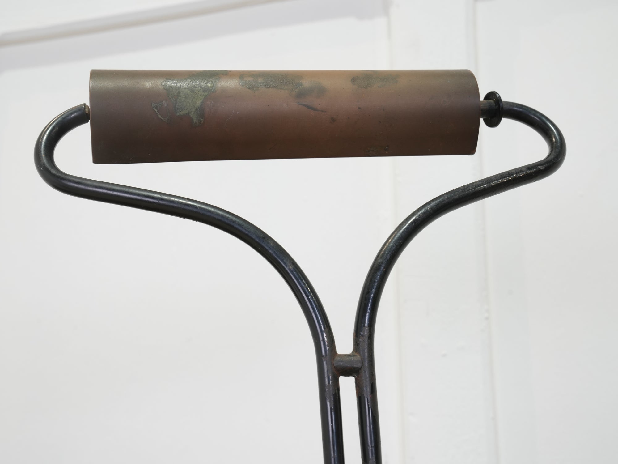 A Copper & Steel Desk Lamp