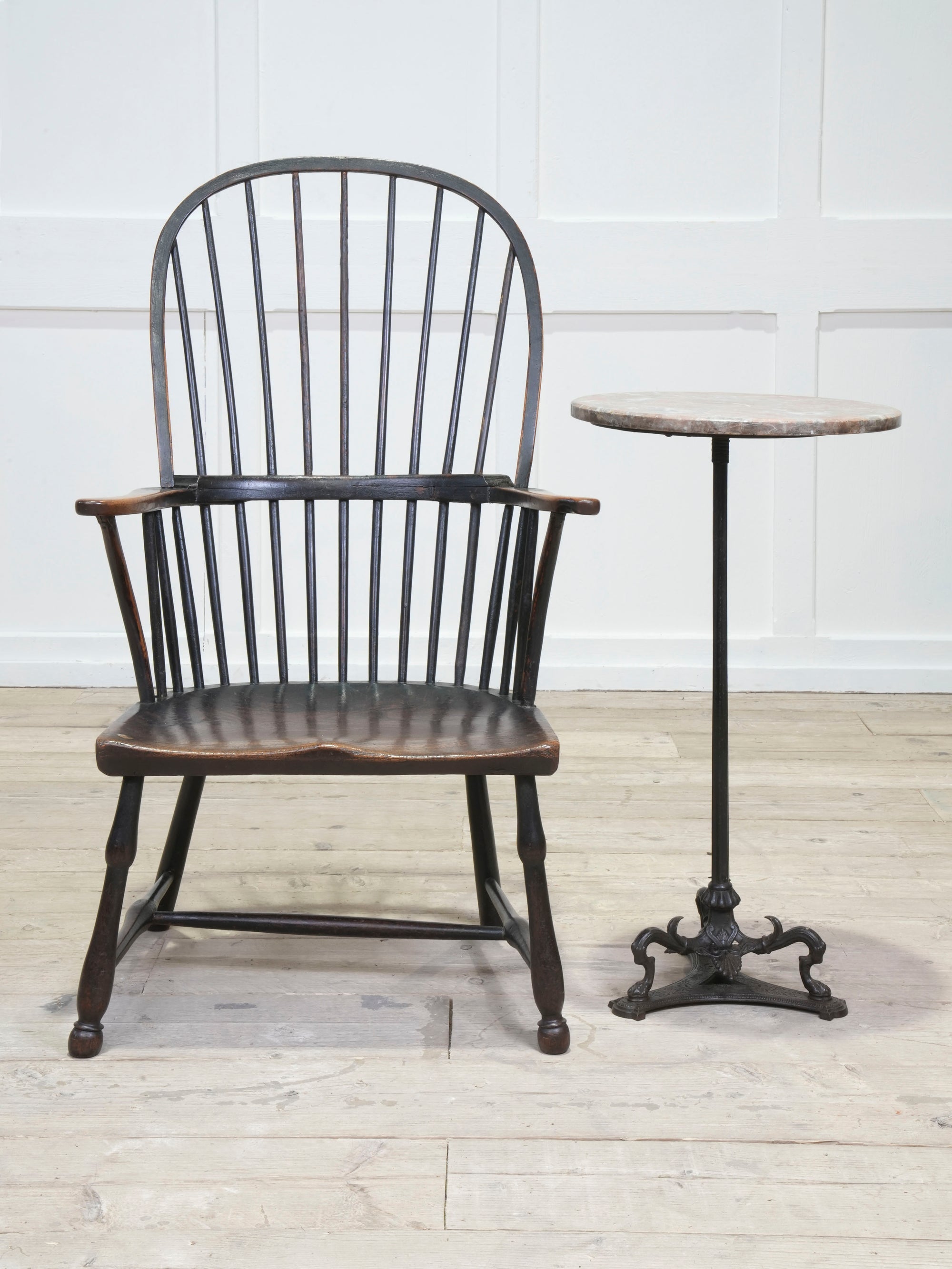 A Regency Cast Iron & Marble Side Table