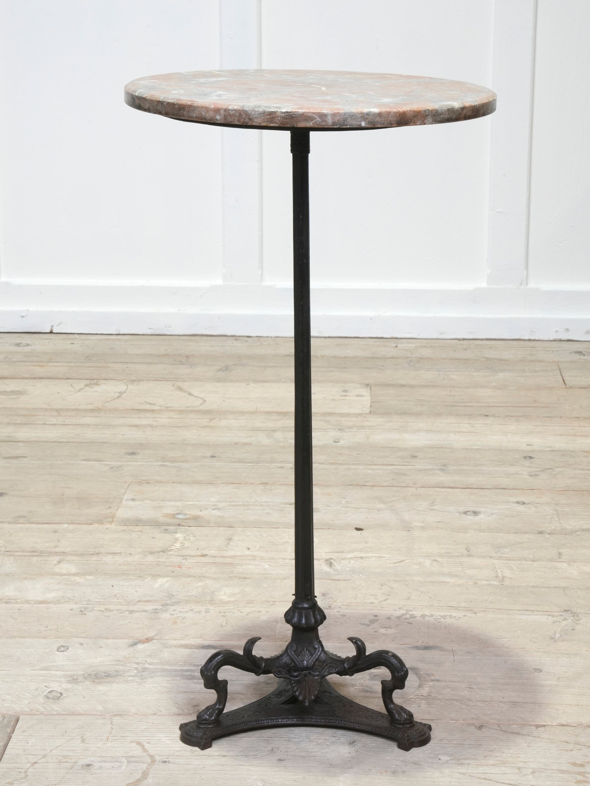 A Regency Cast Iron & Marble Side Table