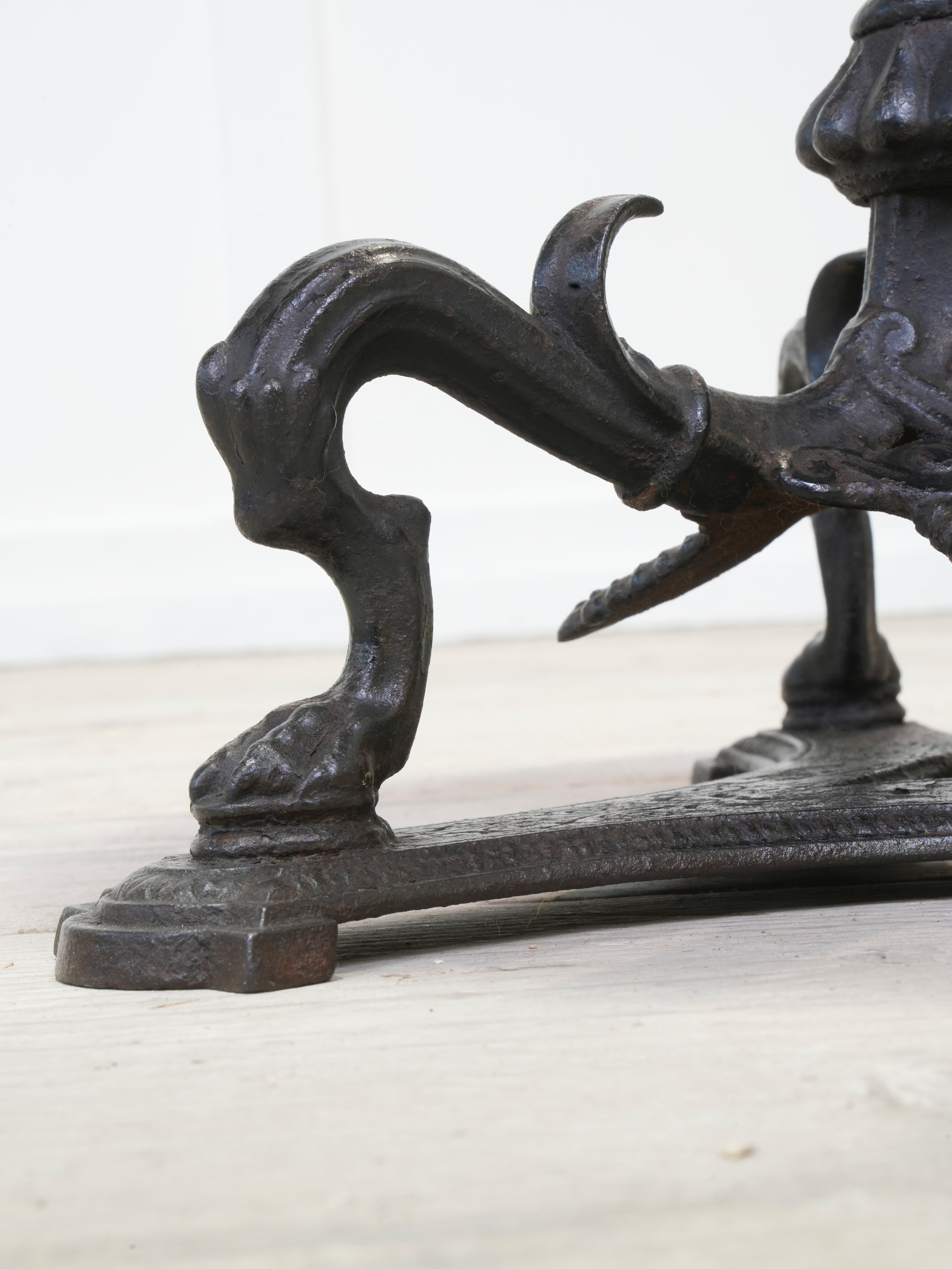 A Regency Cast Iron & Marble Side Table