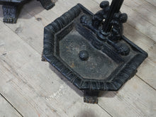 Two Late Regency Cast Iron Hat, Coat & Stick Stands