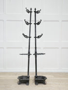 Two Late Regency Cast Iron Hat, Coat & Stick Stands