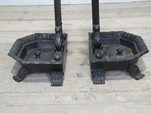 Two Late Regency Cast Iron Hat, Coat & Stick Stands