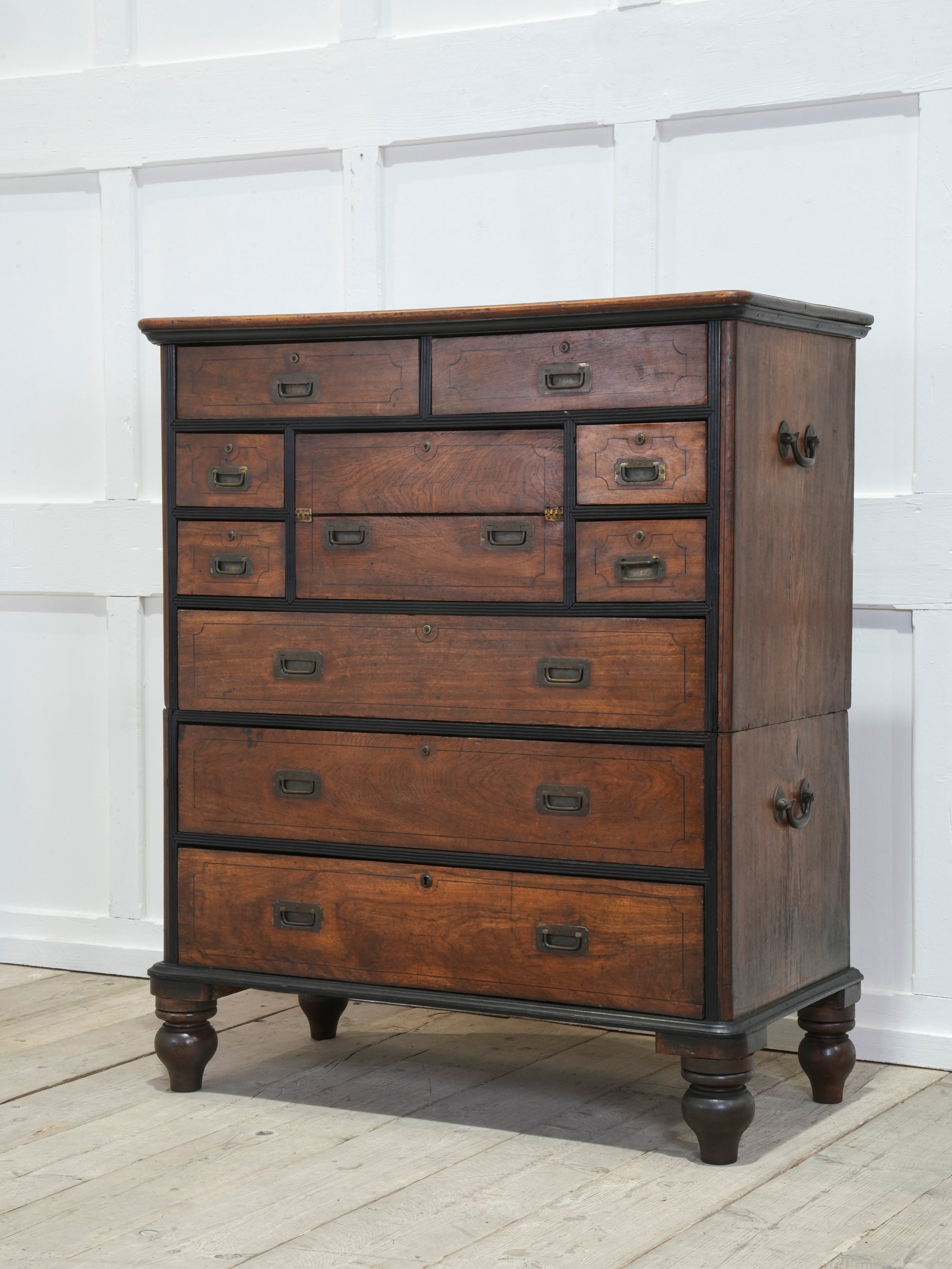A 19th Century China Trade Secretaire Campaign Chest