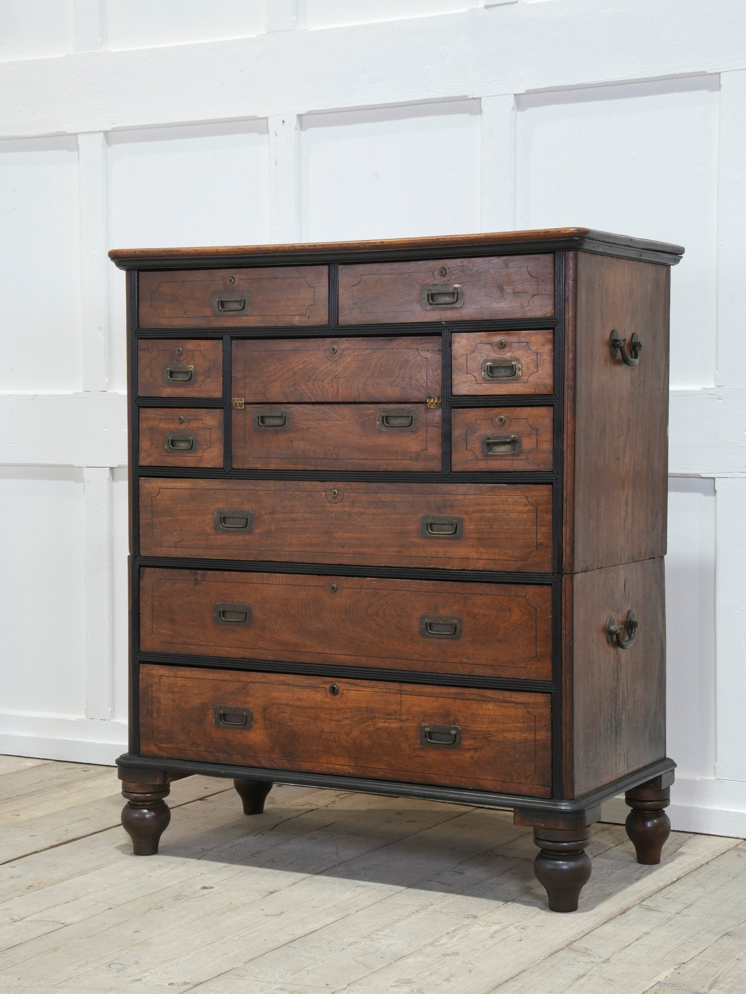 A 19th Century China Trade Secretaire Campaign Chest