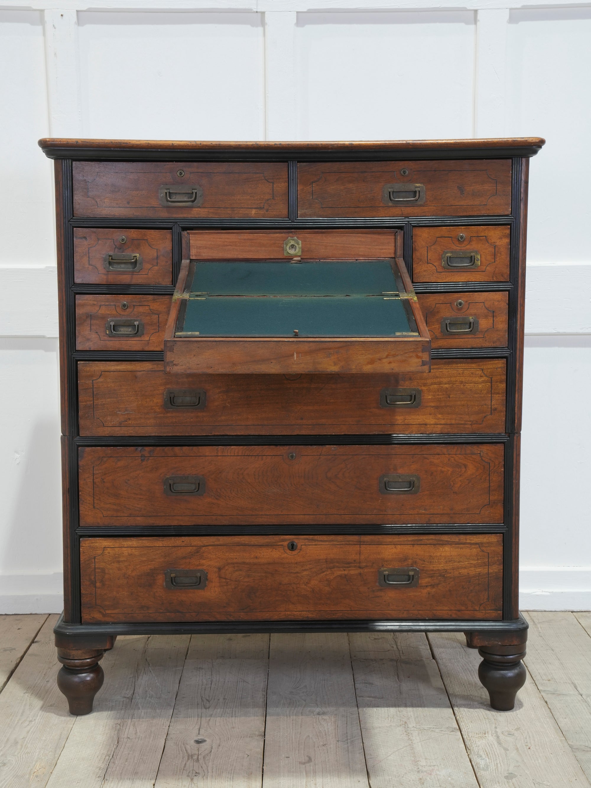 A 19th Century China Trade Secretaire Campaign Chest