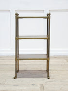 A 19th Century Brass & Walnut Etagere