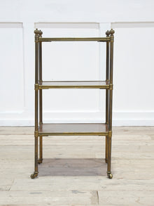 A 19th Century Brass & Walnut Etagere
